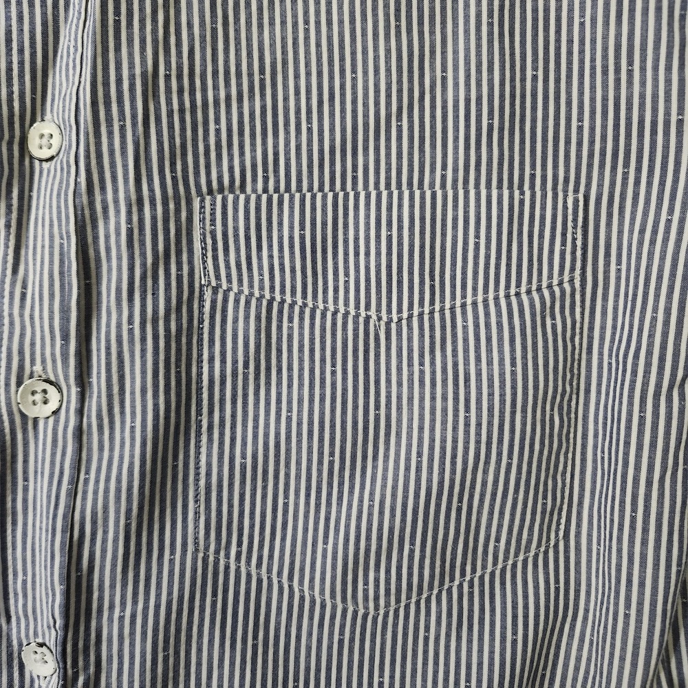 Rag & Bone Shirt Mens Large Blue Striped Long Sleeve Button Up Tailored Workwear - Picture 8 of 12